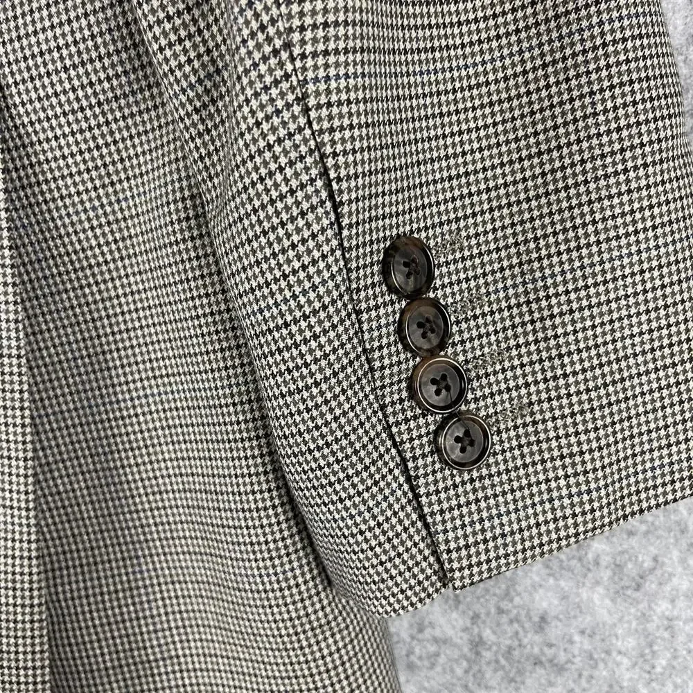 Stafford Year Round Blazer‎ Sport Coat Mens 42R Herringbone Classic Fit Travel